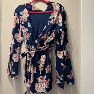 Long sleeve romper